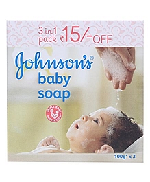 Johnnsons baby soap 3in1 pack VizagShop.com