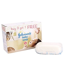 Johnson's baby Soap Pack Of 3 Plus 1 - 150Grams X 4