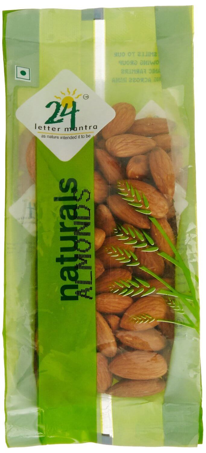 24 Mantra Organic Almonds, 100g