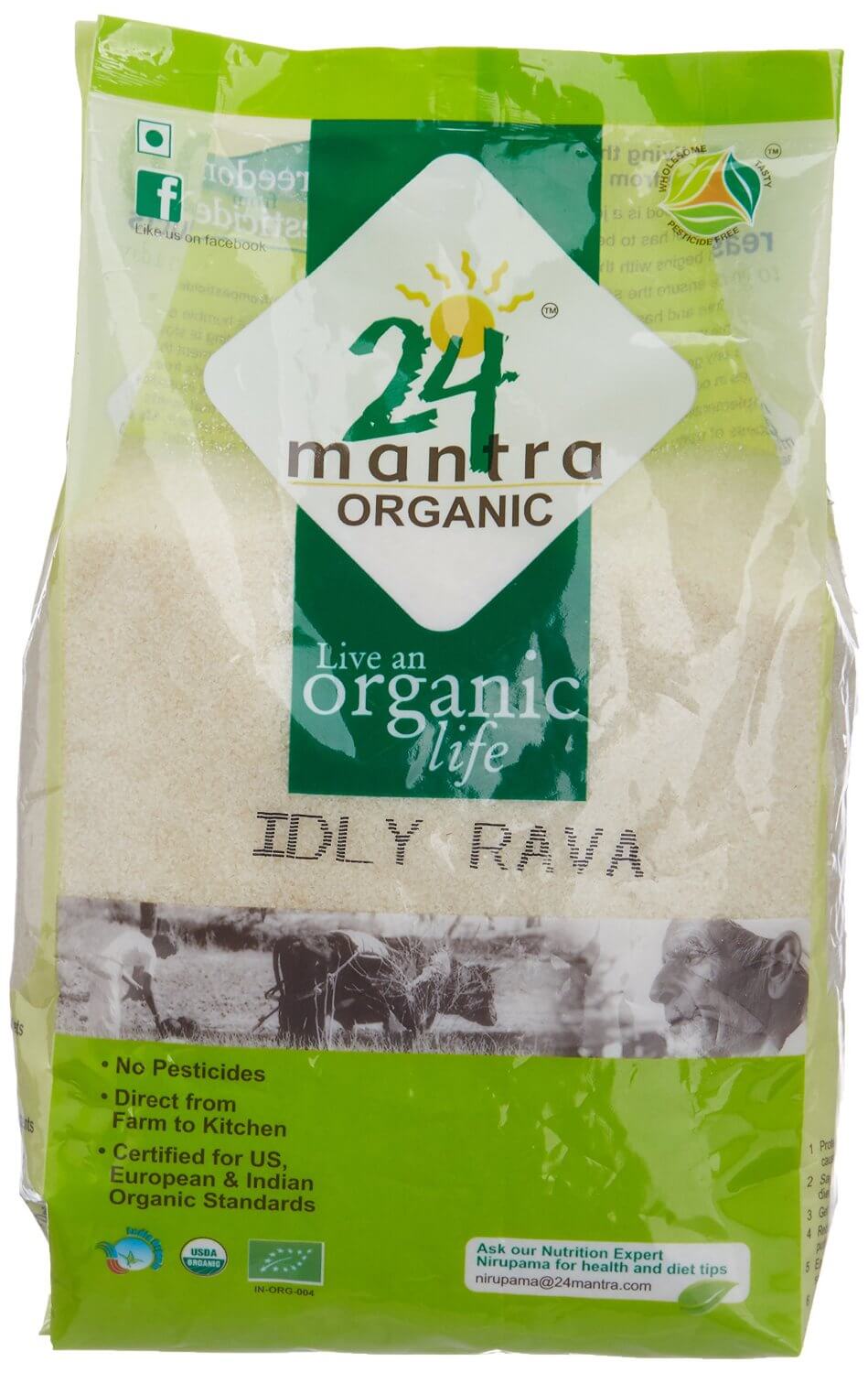 24 Mantra Organic Idly Rava 500g VizagShop.com