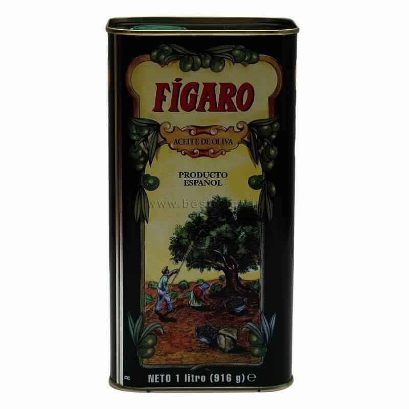 Figaro Pure Olive Oil Tin 1 L VizagShop.com