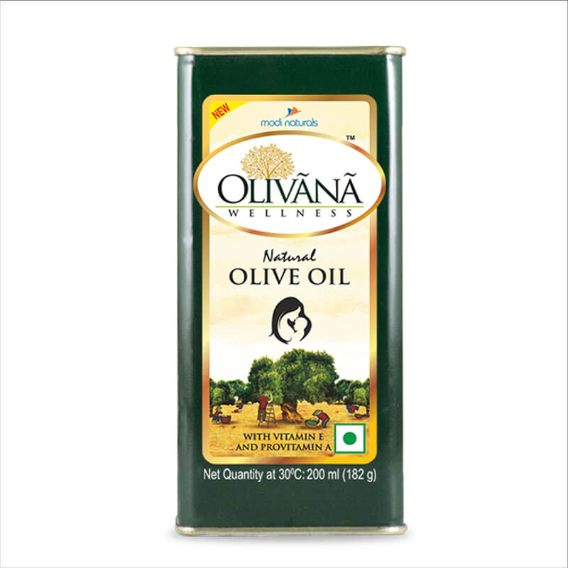 Olivana Pure Olive Oil Tin 200 ml VizagShop.com