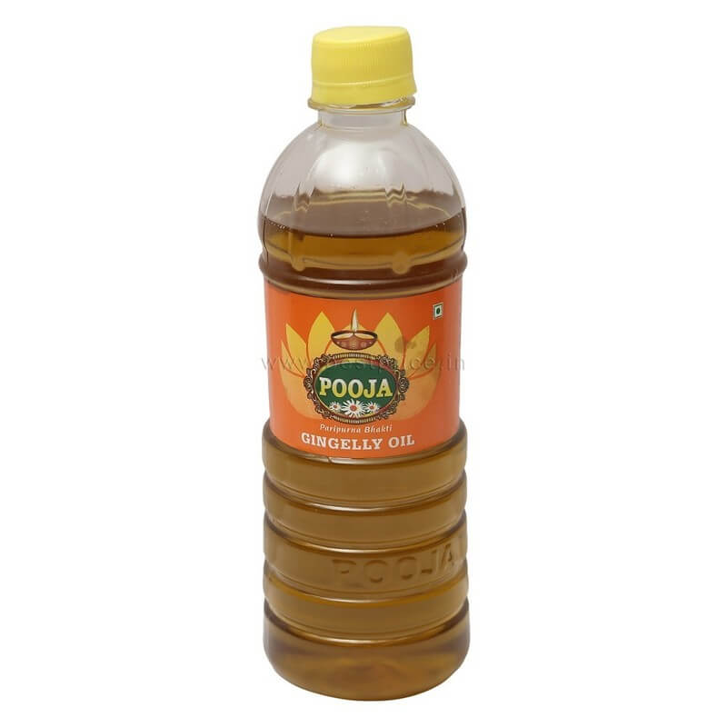 Pooja Gingelly Oil Bottle 500 ml VizagShop.com